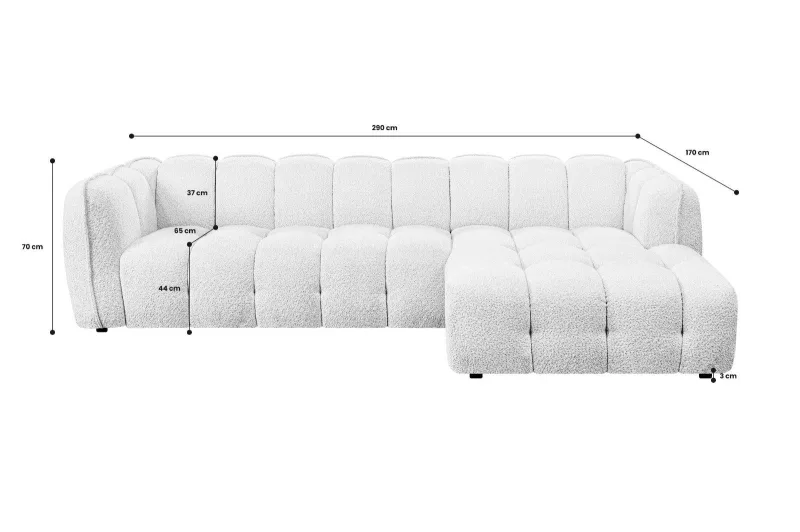 Ecksofa ARMONIA in Greige - Bild 8