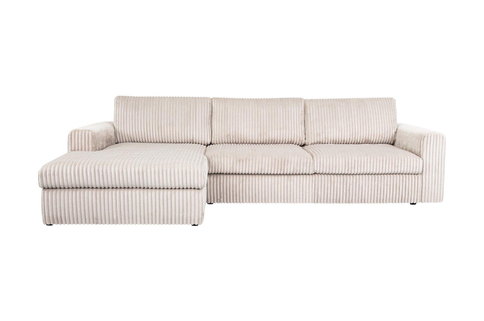 Ecksofa Plüsch Cord VENEZIA