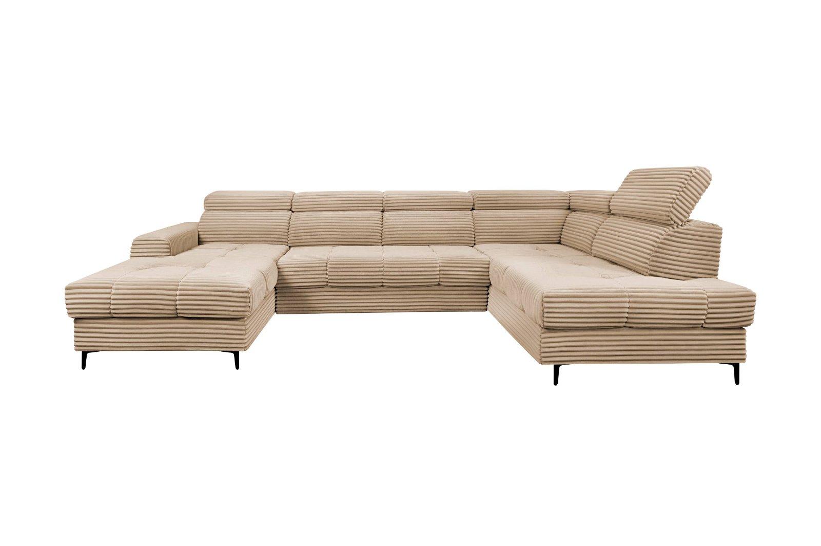 U-Form Wohnlandschaft mit Schlaffunktion