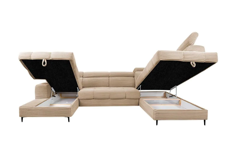 U-Form Wohnlandschaft mit Schlaffunktion - Bild 7