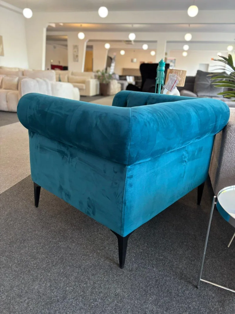 Chesterfield Loungesessel in Türkis - Bild 4