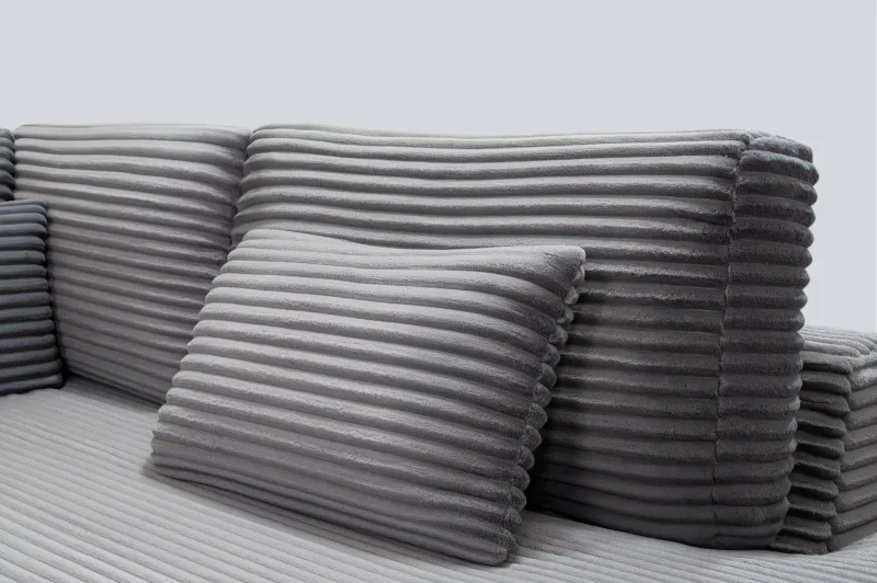 Ecksofa Plüsch Cord Nova Lux - Bild 8