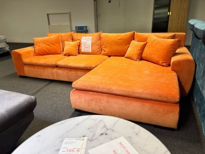 Ecksofa Pomello in Orange