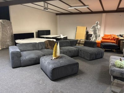 Modulares Ecksofa Posen Anthrazit