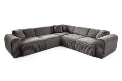 Ecksofa L-Form Ocean in Grau