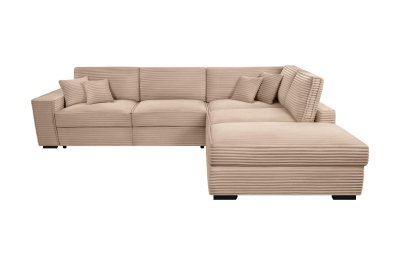 Ecksofa L-Form Cord Plüsch CALYPSO
