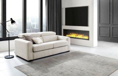 3-Sitzer Sofa MIRIAM in Creme