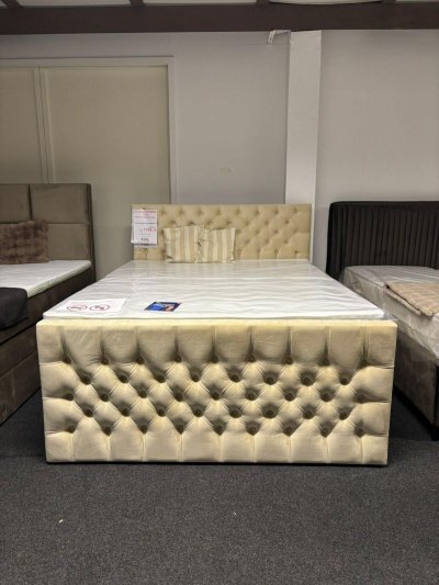 Boxspringbett 160x200cm AMARETTA mit Topper