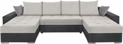 Schlafsofa JASMIN U-Form in Anthrazit