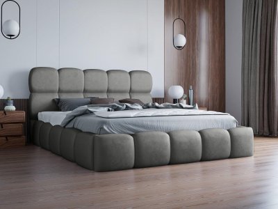 Polsterbett NOEMIE 140x200cm mit Lattenrost