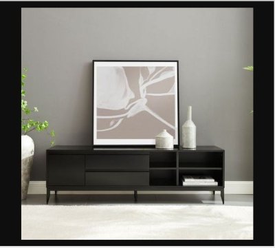 TV-Lowboard LINDA 150 cm Schwarz
