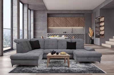 Wohnlandschaft RIVIERA Schlafsofa U-Form